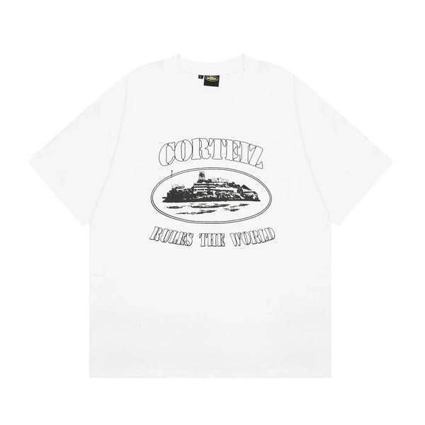 Alcatraz White Black T-shirt