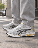 ASICS GEL-Kayano 14 Tai Chi Yellow - on feet