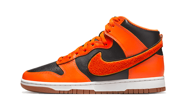 Nike Dunk High University Chenille Swoosh Safety Orange