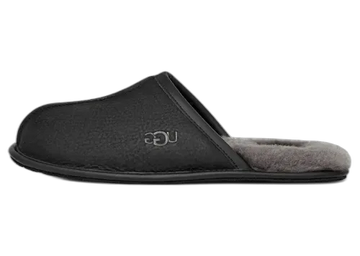 UGG Scuff Leather Slipper Black