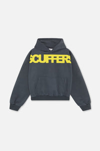 Scuffers Flock Logo Hoodie Dark