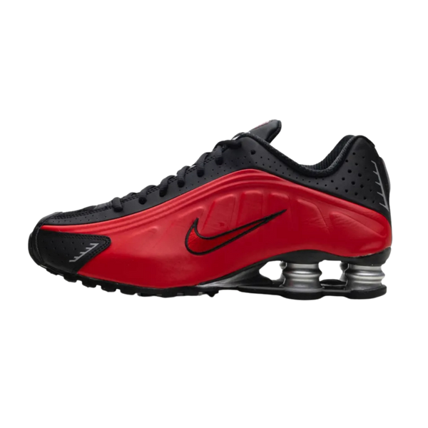 Nike Shox R4 University Red Black Metallic Silver
