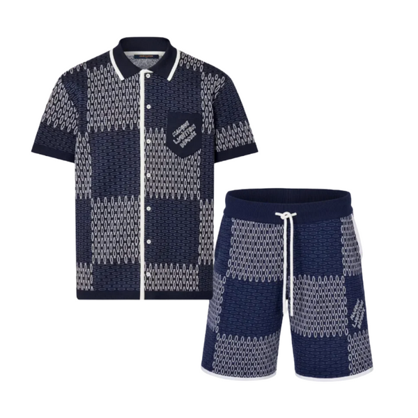 Intarsia Short Set