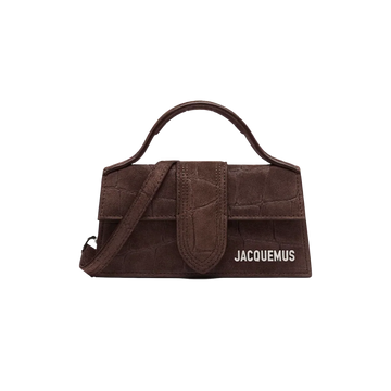 Jacquemus Le Bambino Croco Dark Brown