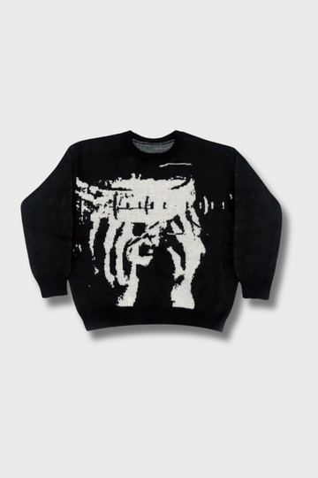 Telepathy Graphic Knitted Sweater