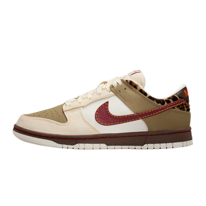 Nike Dunk Low Retro Khaki Team Red Pearl White