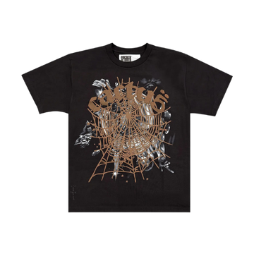 Sp5der x Travis Scott Cactus Jack Airbrush T-shirt Black