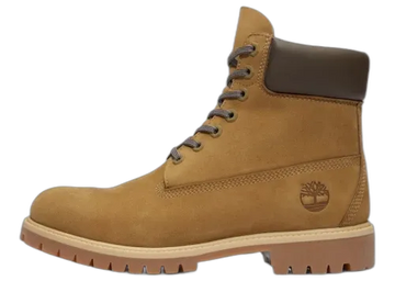 Timberland 6" Premium Waterproof Boot Olive Nubuck Dark Brown