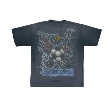 Travis Scott x FC Barcelona Washed Spray Logo Tee