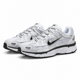 Nike P-6000 White Metallic Silver Black - pair