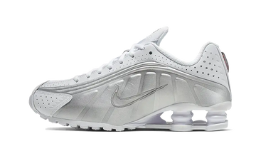 Nike Shox R4 White Metallic Silver